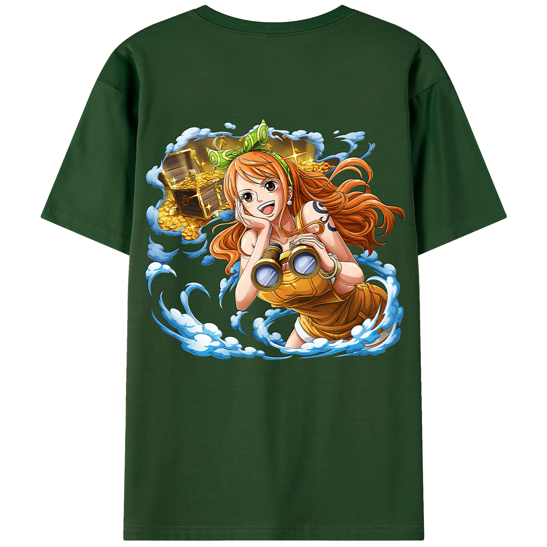 ワンピース ナミ ONE PIECE Nami 綿100％半袖Tシャツ（背面プリント）